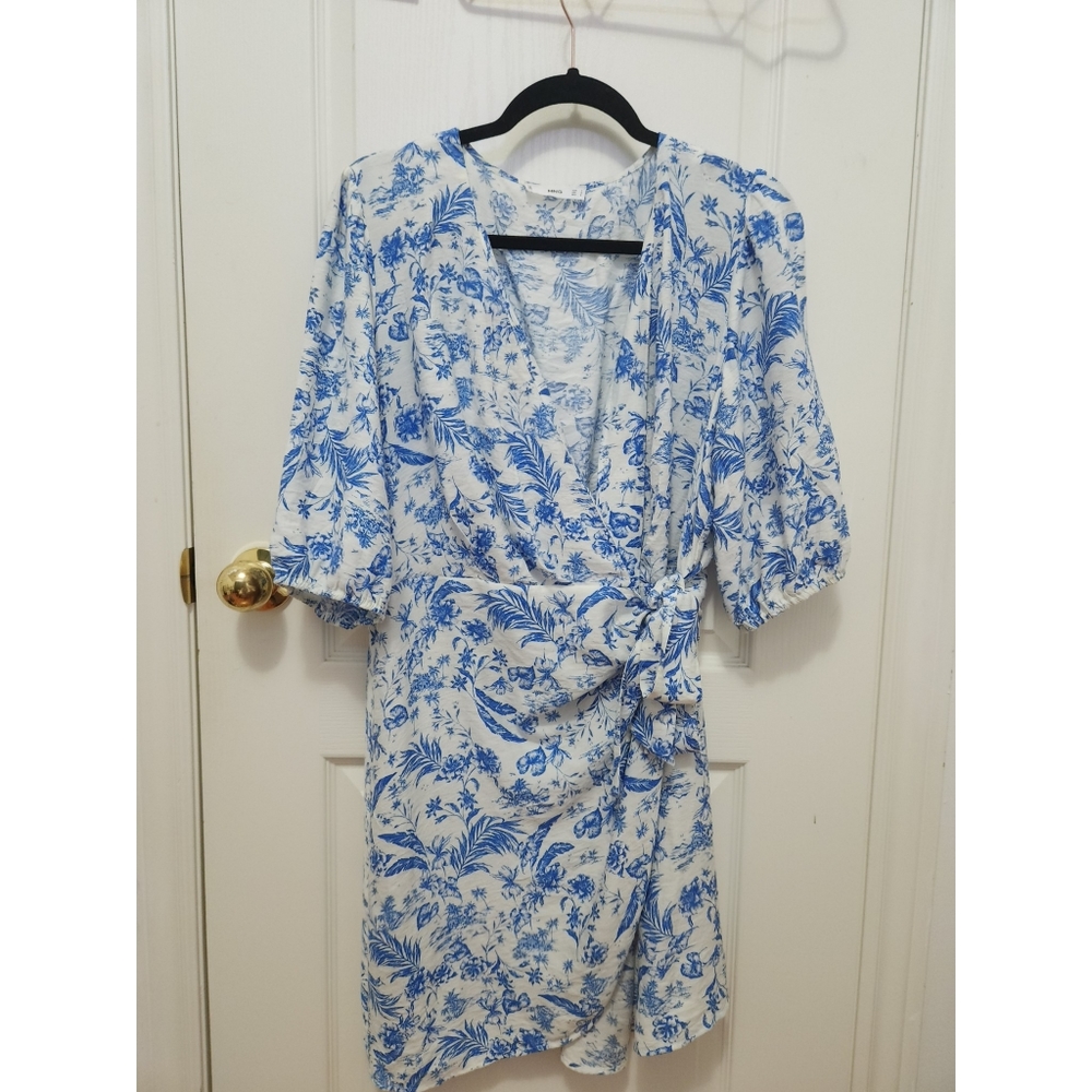 Mango wrap floral dress